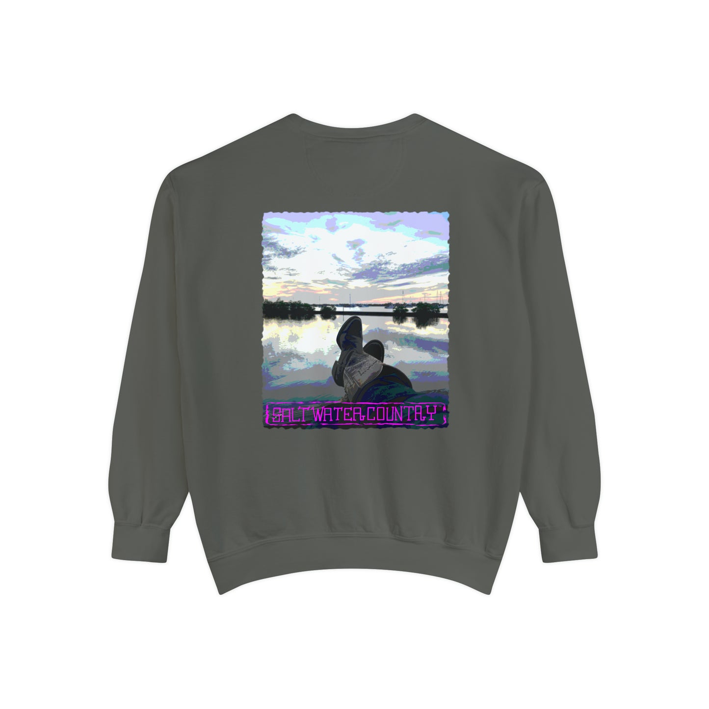 Salt Water Country™ - Unisex Garment-Dyed Sweatshirt