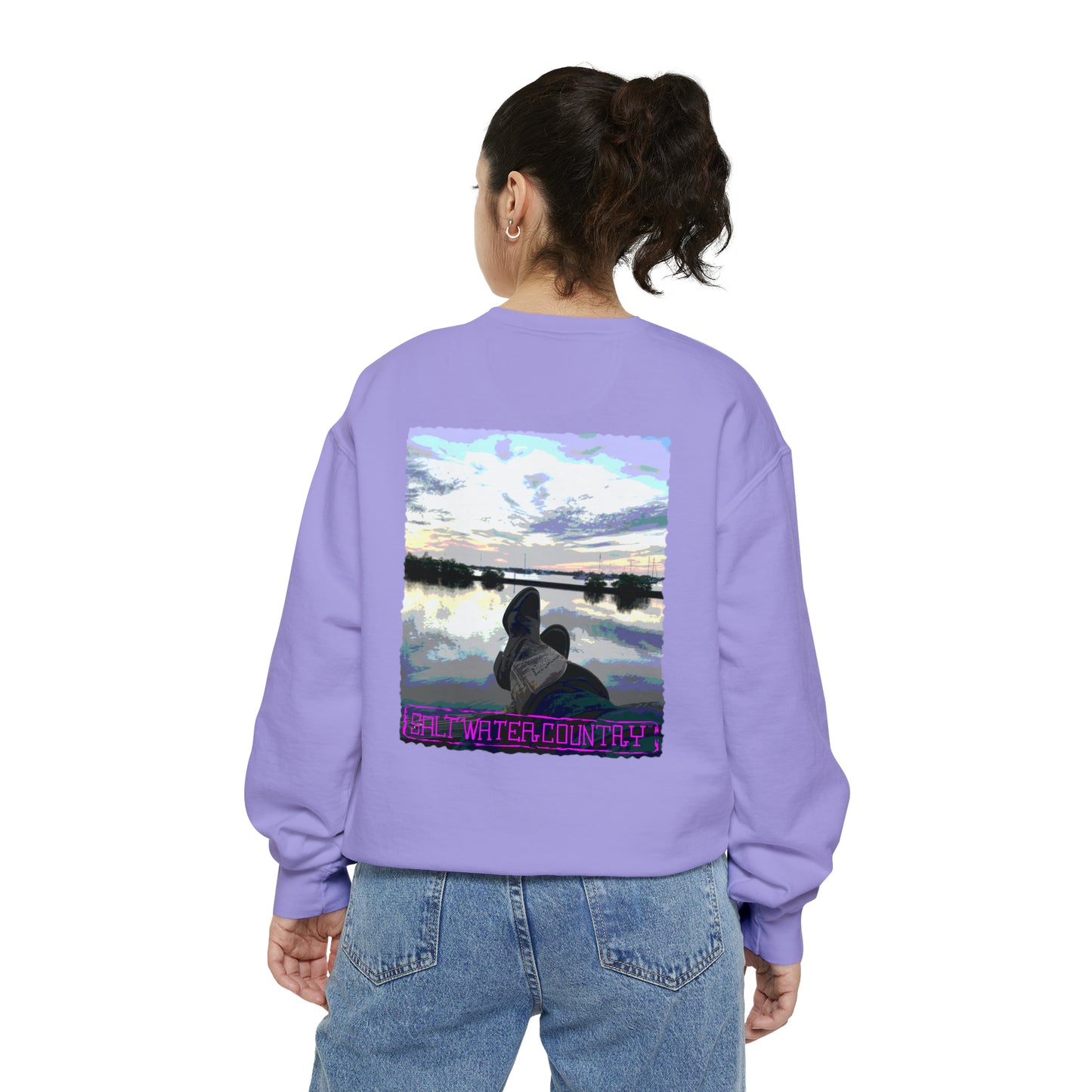 Salt Water Country™ - Unisex Garment-Dyed Sweatshirt