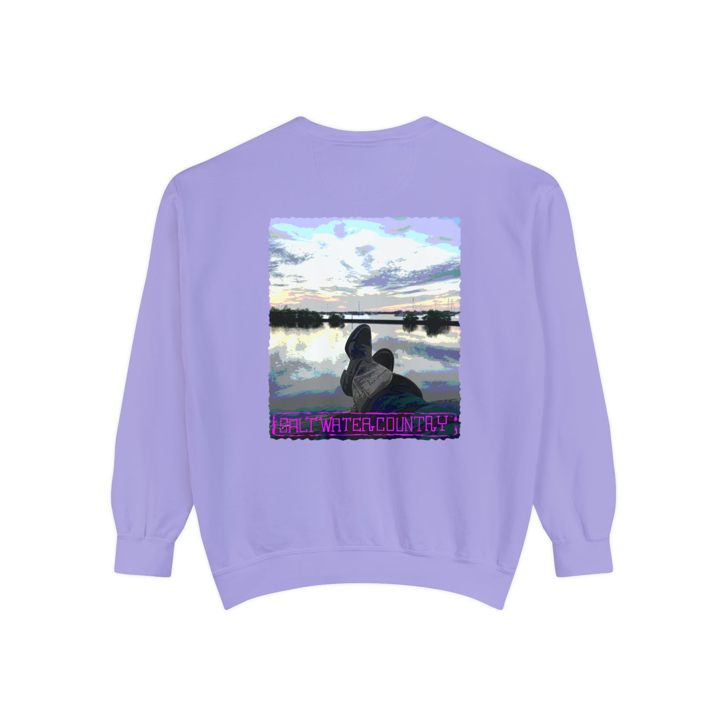 Salt Water Country™ - Unisex Garment-Dyed Sweatshirt