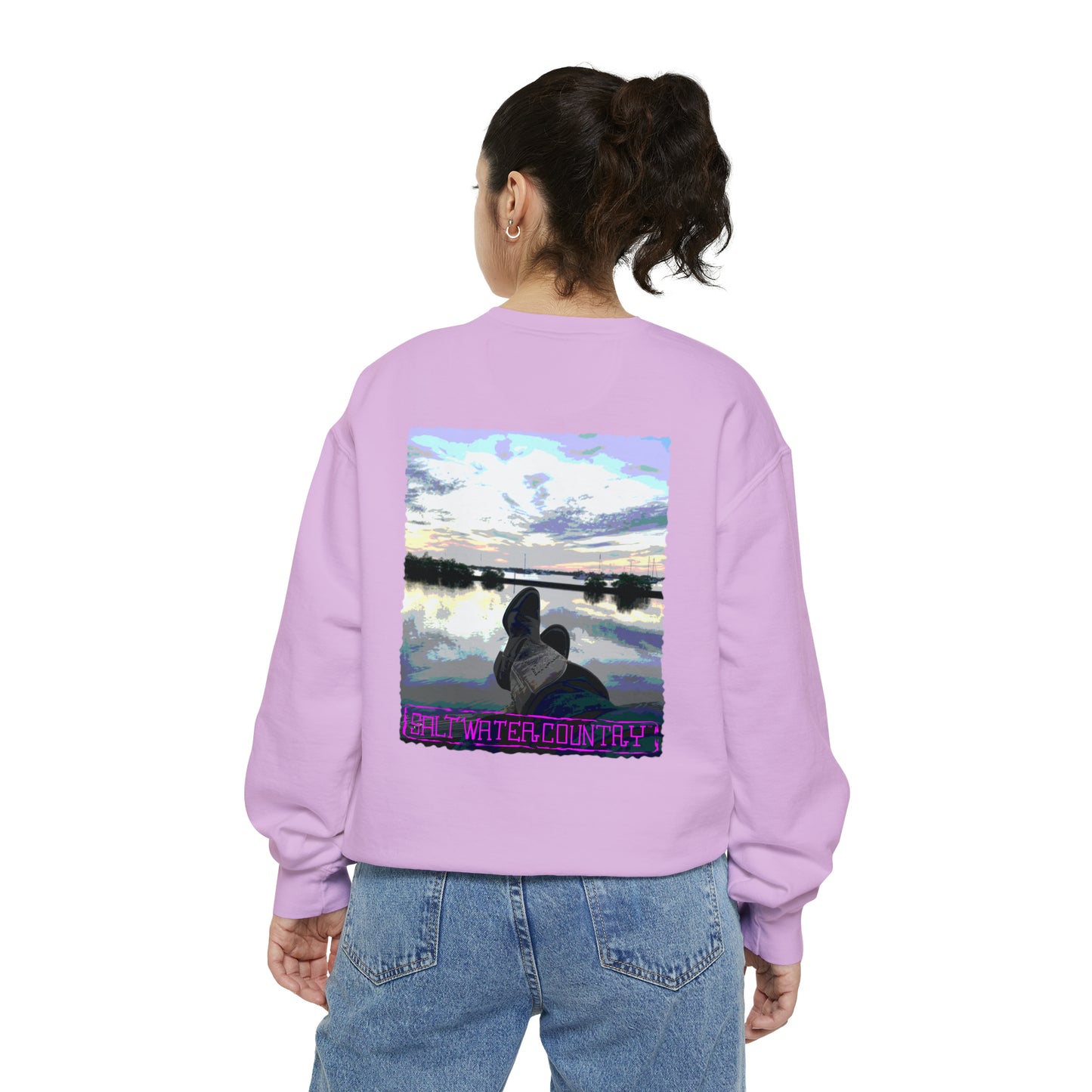 Salt Water Country™ - Unisex Garment-Dyed Sweatshirt