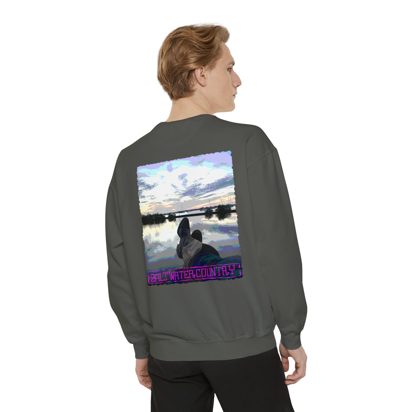 Salt Water Country™ - Unisex Garment-Dyed Sweatshirt