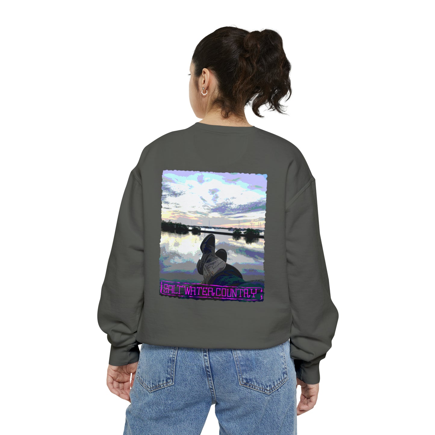 Salt Water Country™ - Unisex Garment-Dyed Sweatshirt